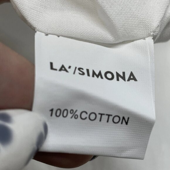 La/Simona Women’s Layered Embroidered Cotton Midi Dress Size XS White - Picture 6 of 9